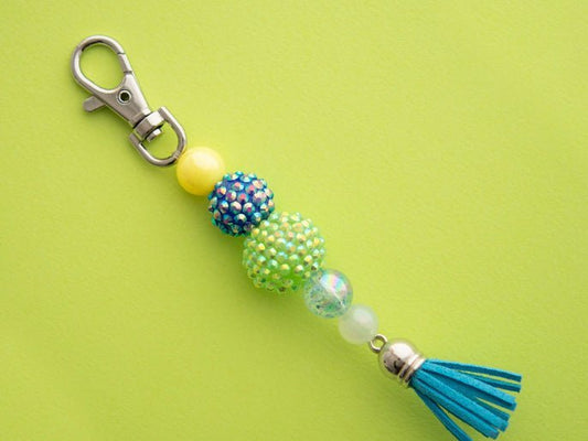 Acrylic Bead Keychain - Cara & Co Craft Supply