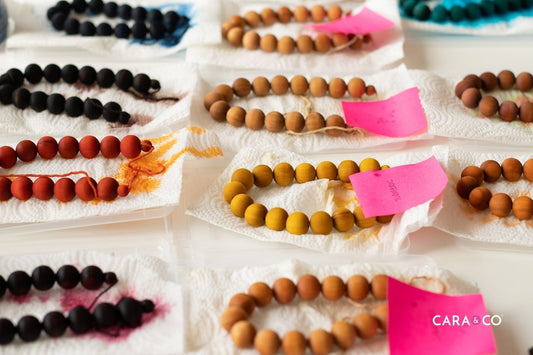 Dyeing Wood Beads: What Worked, What Didn’t, and What We Learned - Cara & Co Craft Supply