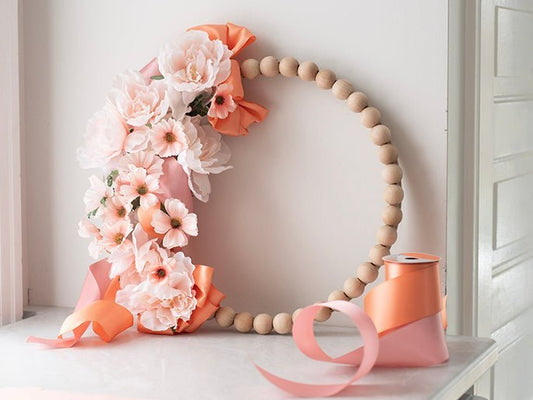 Spring Bead Wreath - Cara & Co Craft Supply