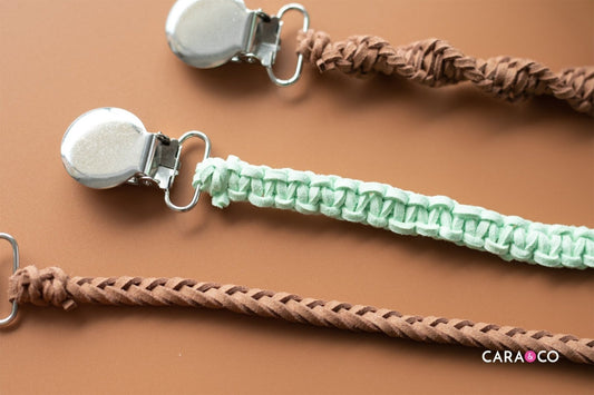 Suede Leather Pacifier Clip Tutorial - Cara & Co Craft Supply