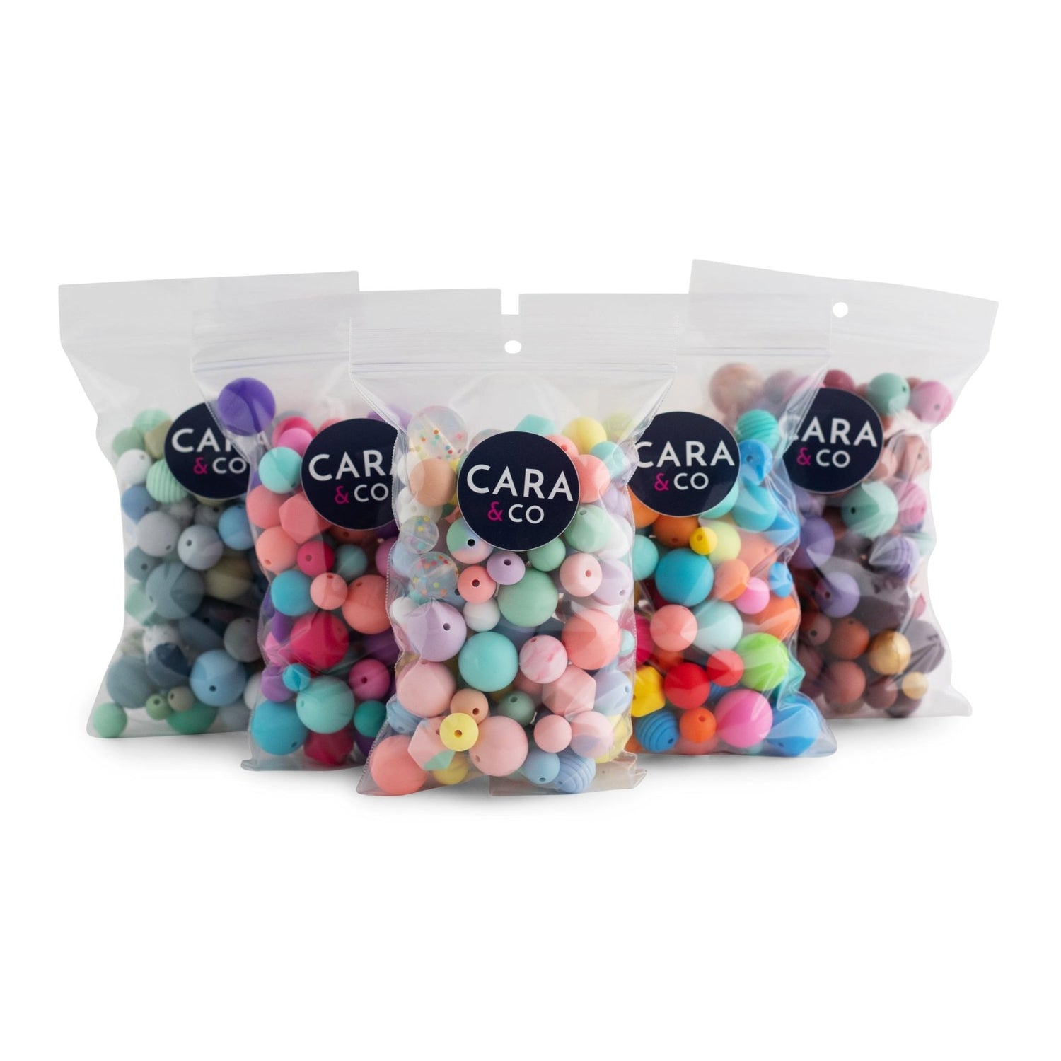 Silicone Assorted Bead Packs - Cara & Co.