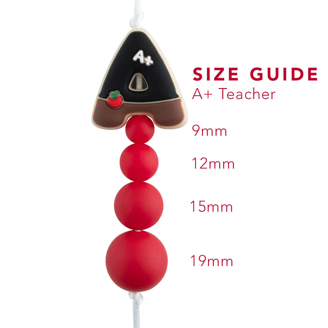 A+ Teacher Silicone Focal Beads