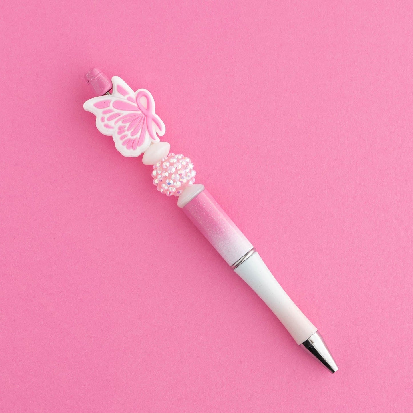 Silicone Beads - Butterfly Ribbon - Cara & Co