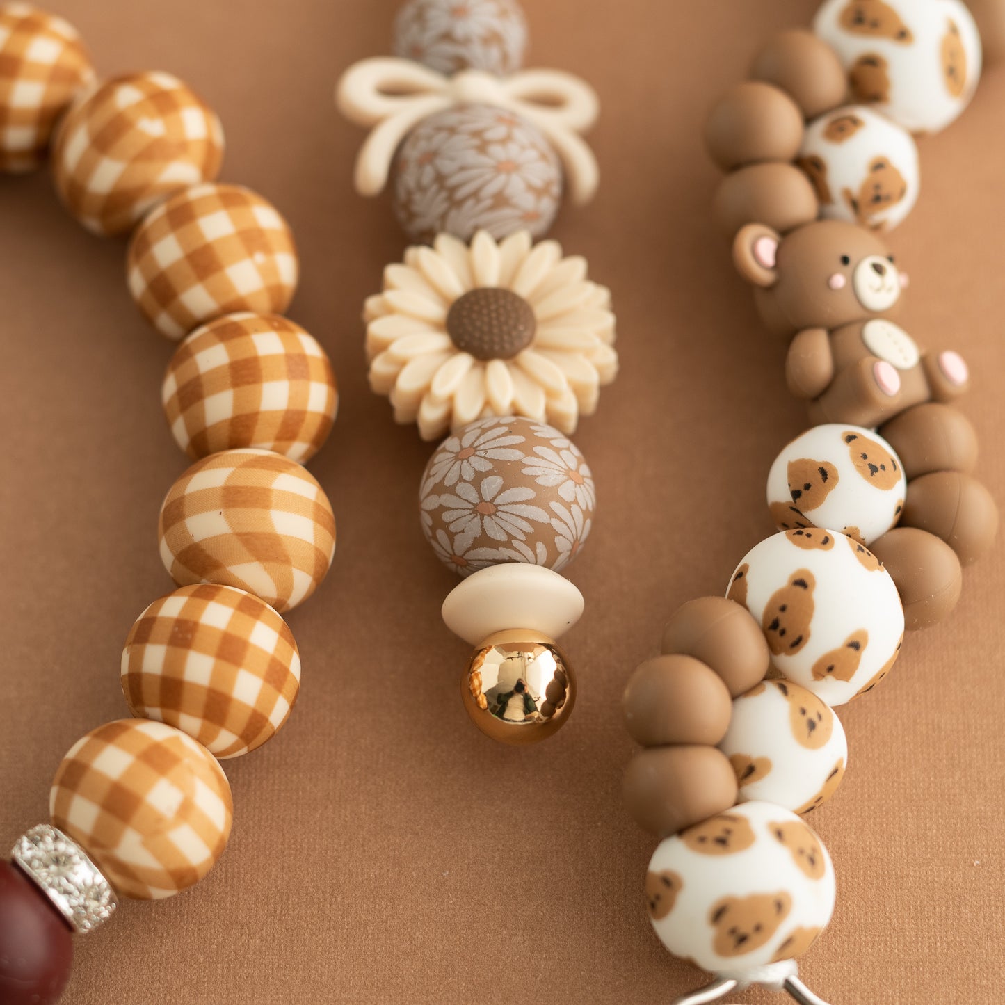 Fall Silicone Print Beads for silicone bead crafting from Cara & Co