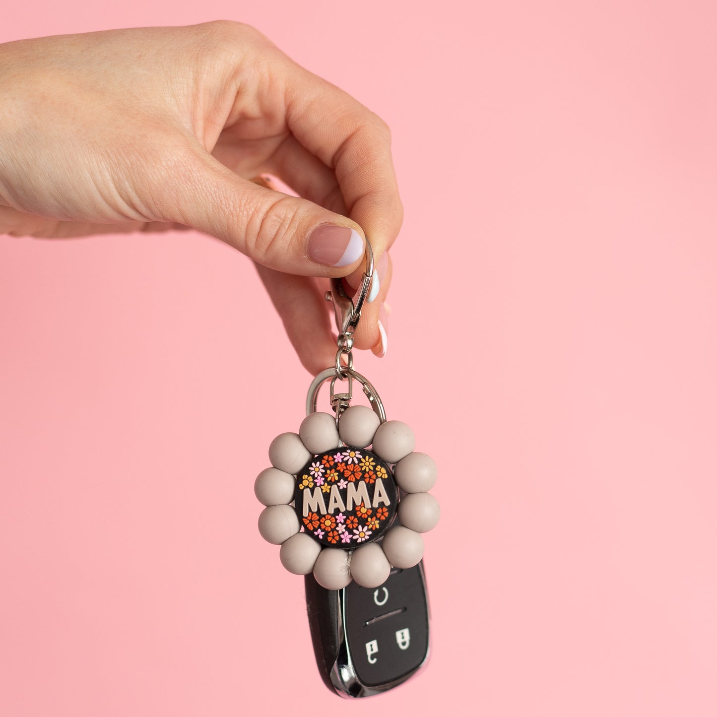Mama Keychain Shop the Image with silicone beads