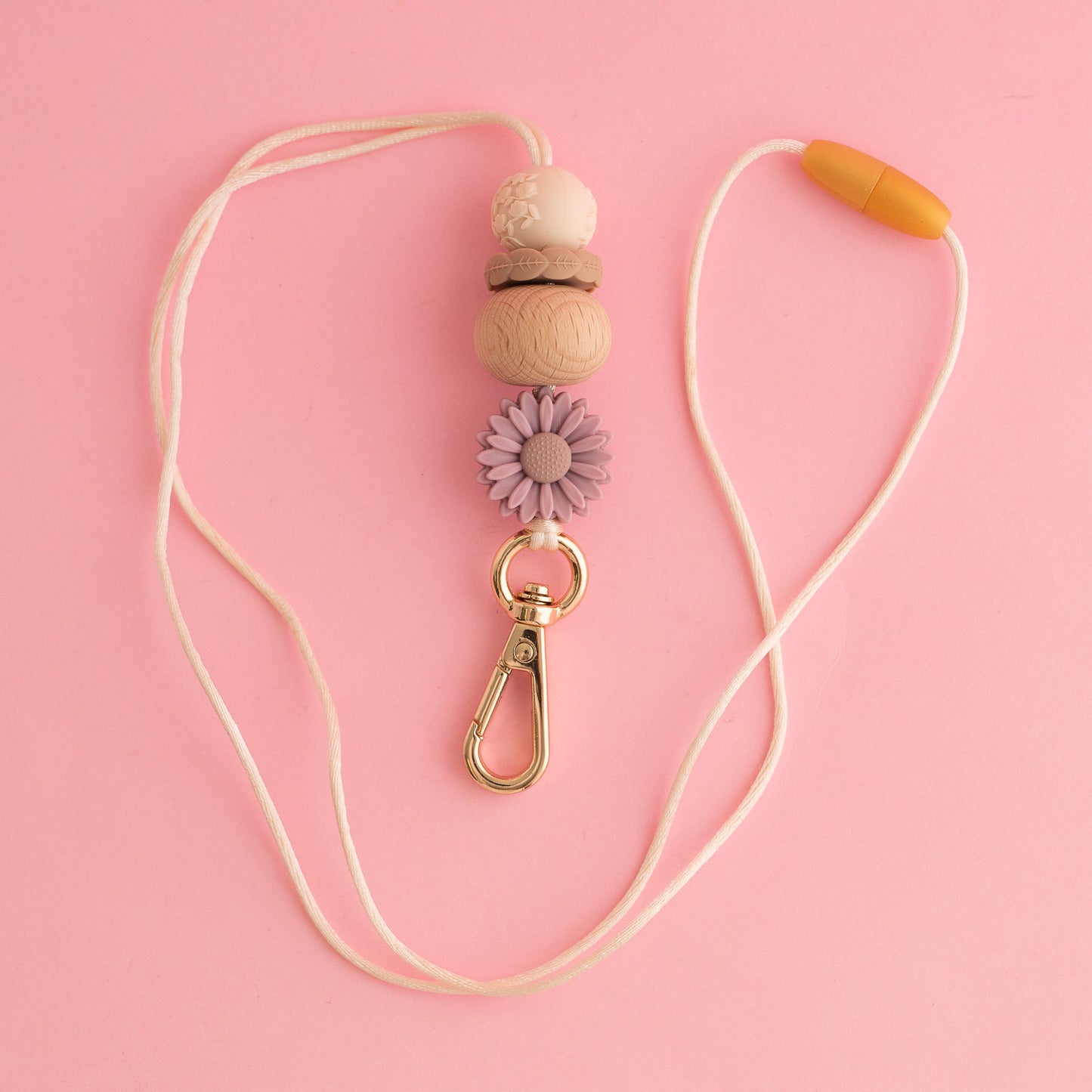 Shop the Image Mauve Meadow Lanyard SIlicone Beads