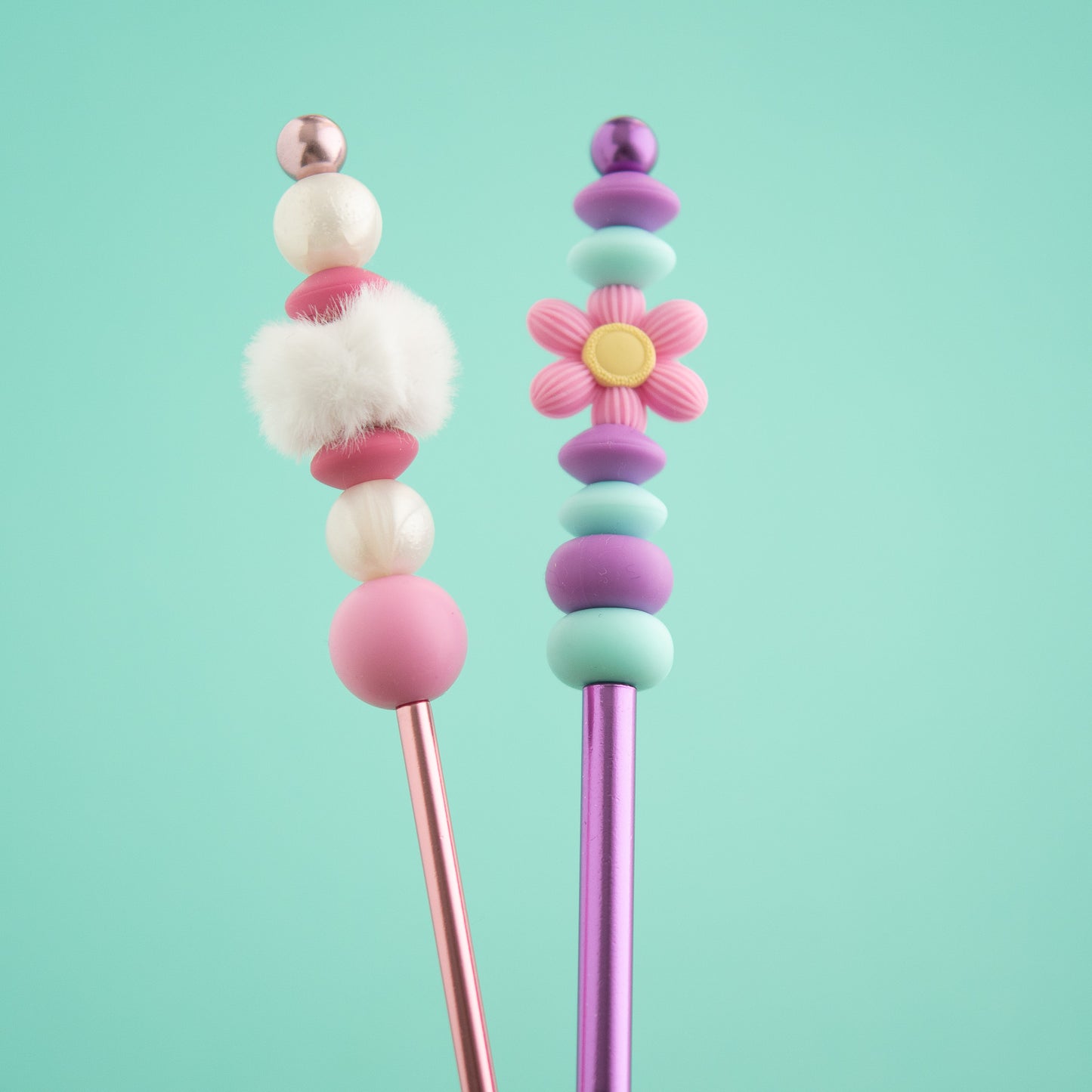 Beadable Crochet Hooks create with silicone beads