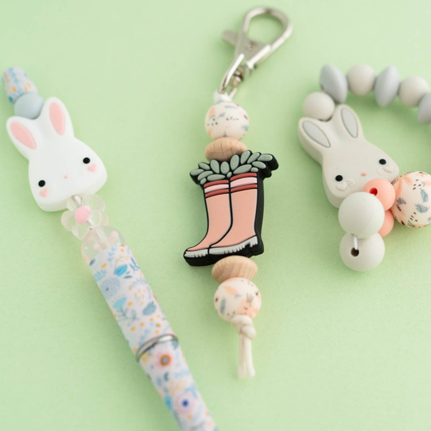 Bunny Silicone Focal Beads