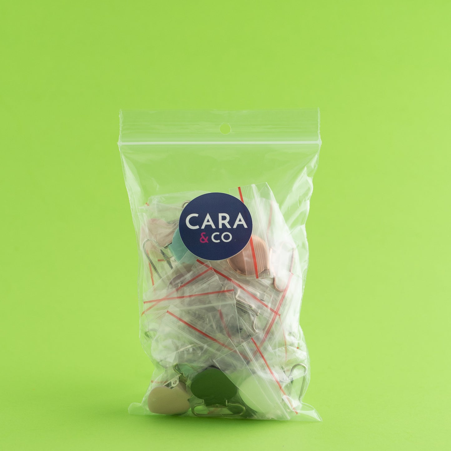 Metal Clip Grab bag for silicone crafting from Cara & Co Craft Supply
