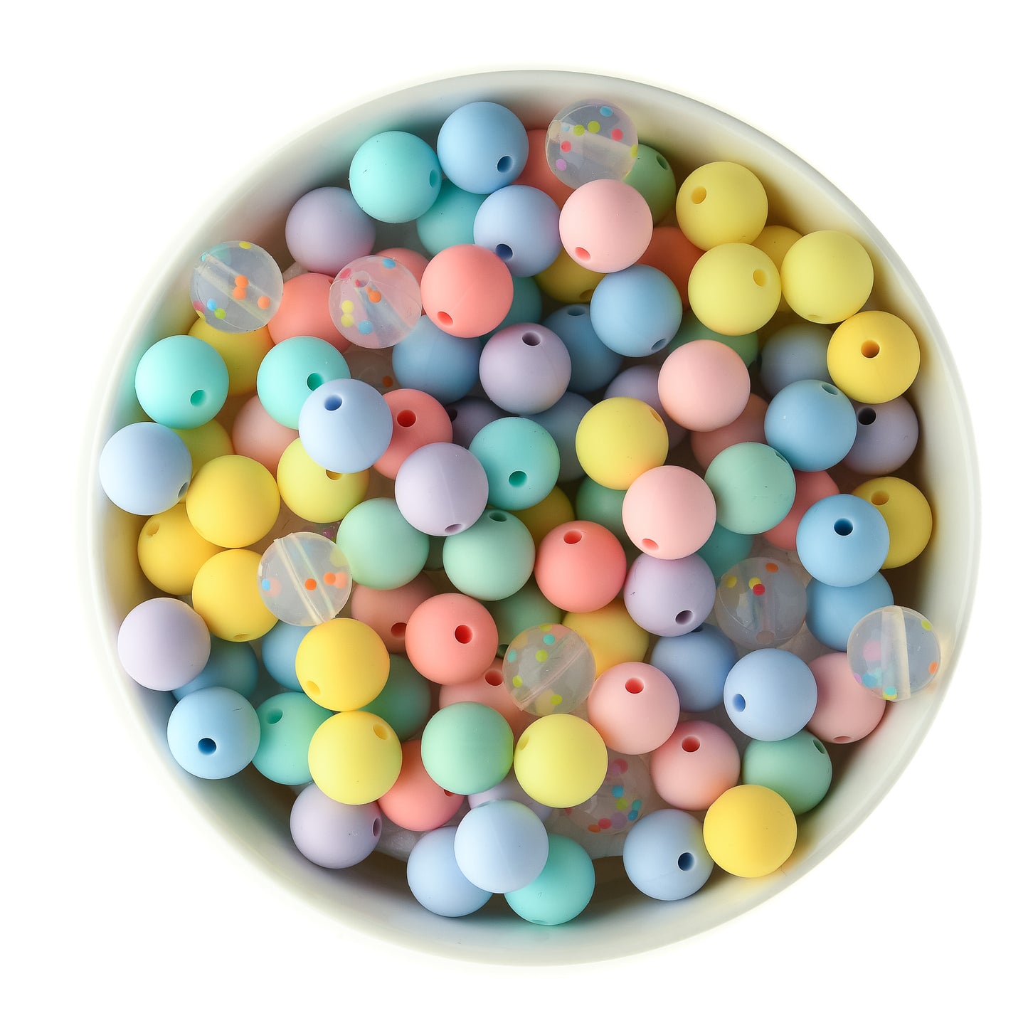 Pastel Palette 12mm Round Silicone Bead Packs