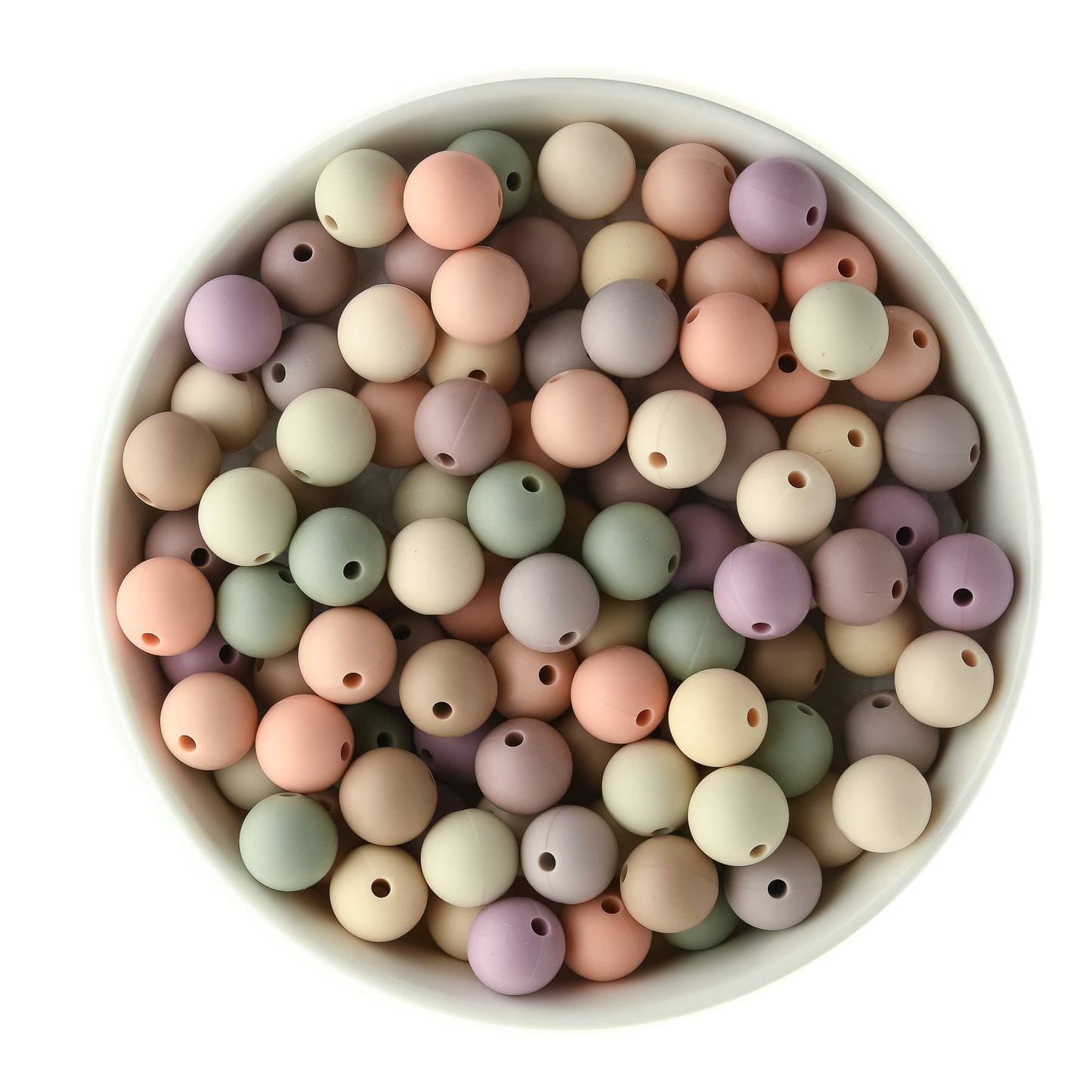Subtle Hues 12mm Round Silicone Bead Packs