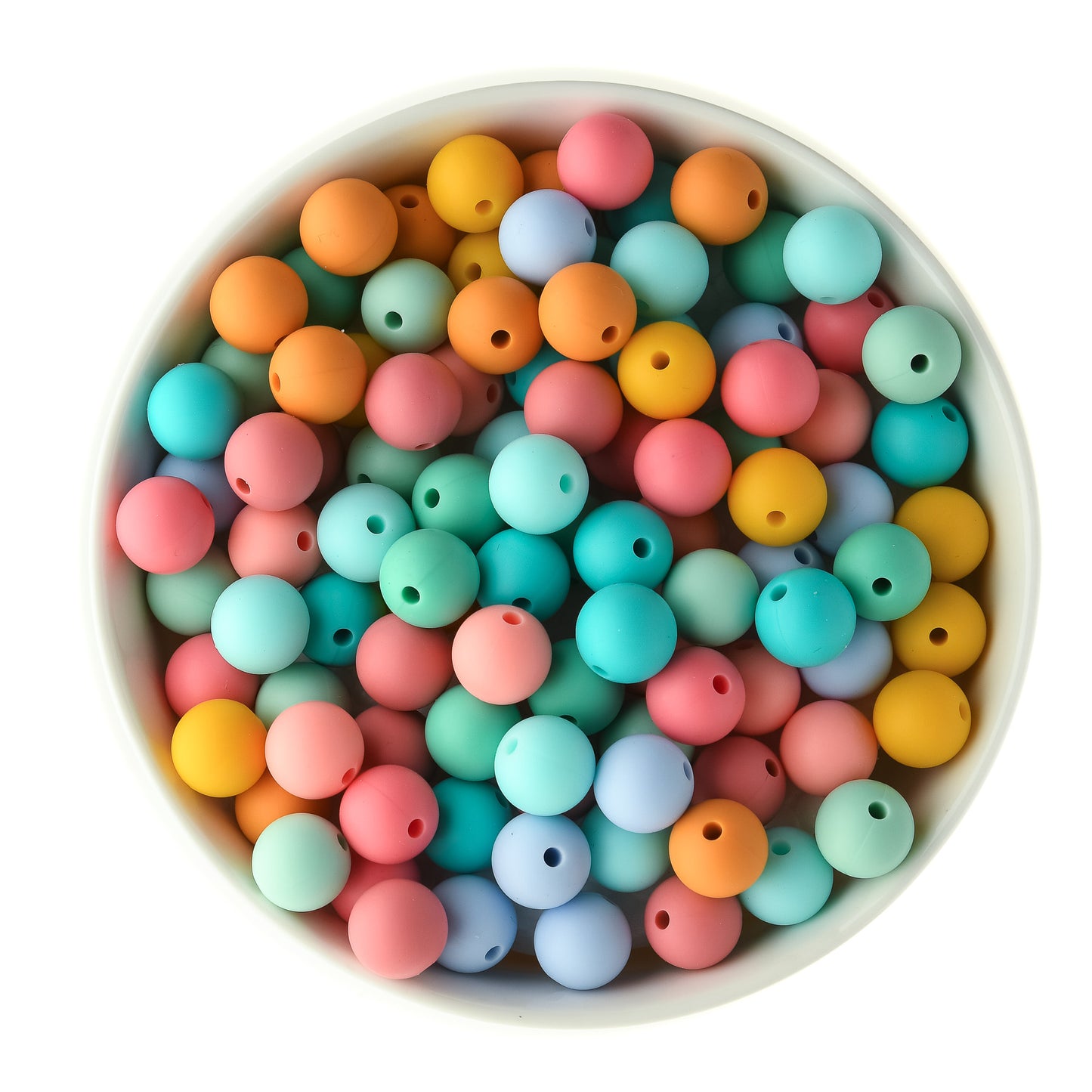 Tropical Island 12mm Round Silicone Bead Packs