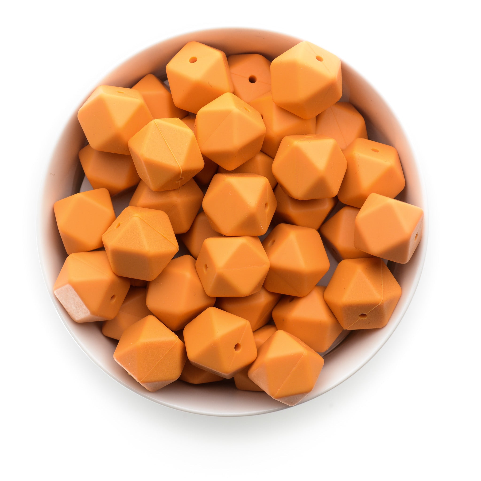 17mm Silicone Hexagon Beads | Cara & Co.