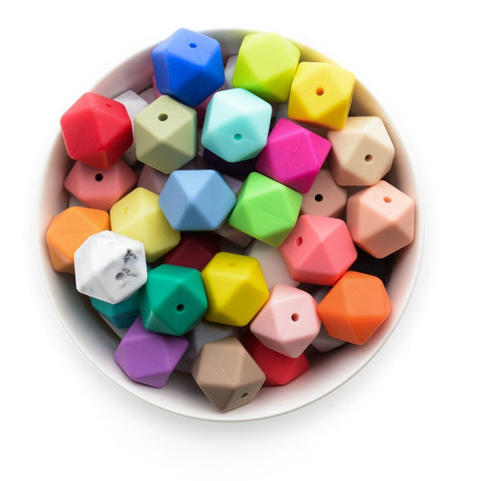 Silicone Beads - Hexagons 17mm - Cara & Co