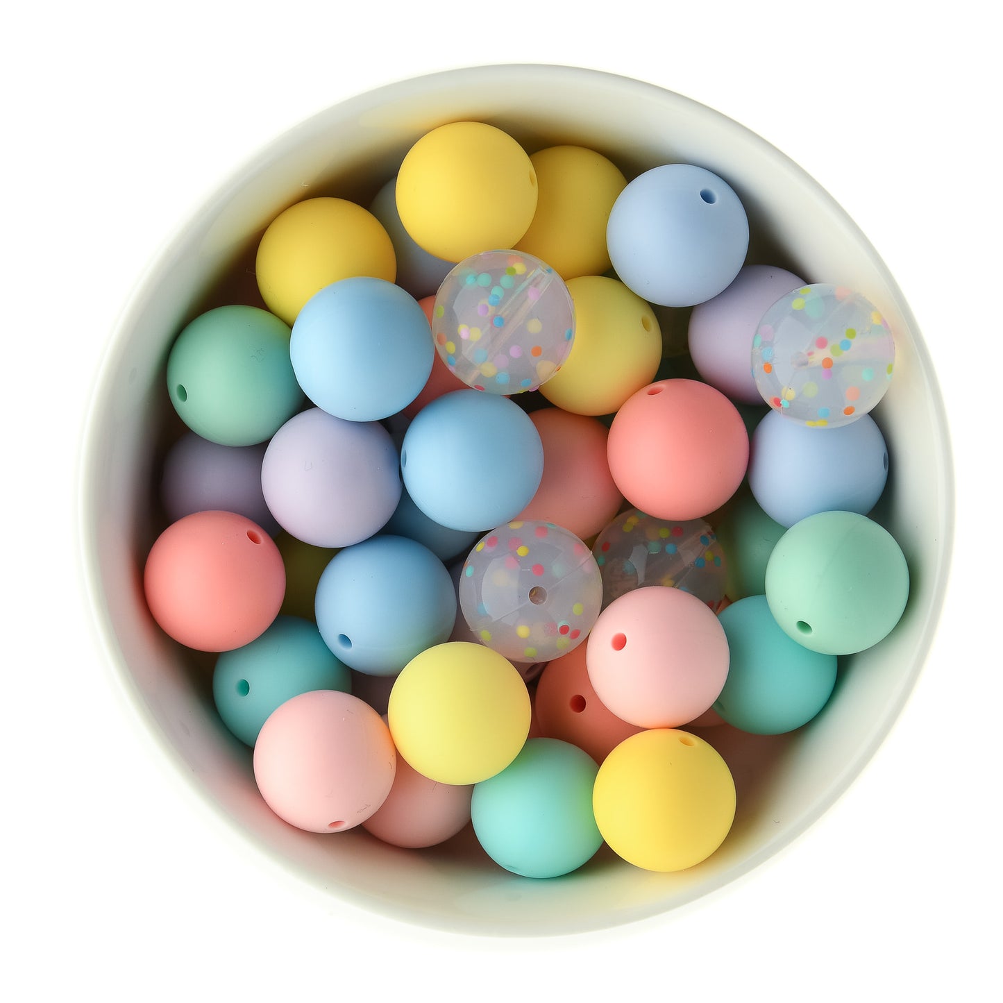 Pastel Palette 19mm Round Silicone Bead Packs