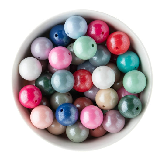 Silicone Round Beads 19mm Opal from Cara & Co Craft Supply