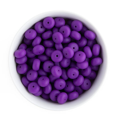Silicone Shape Beads Abacus 14mm Purple from Cara & Co Craft Supply