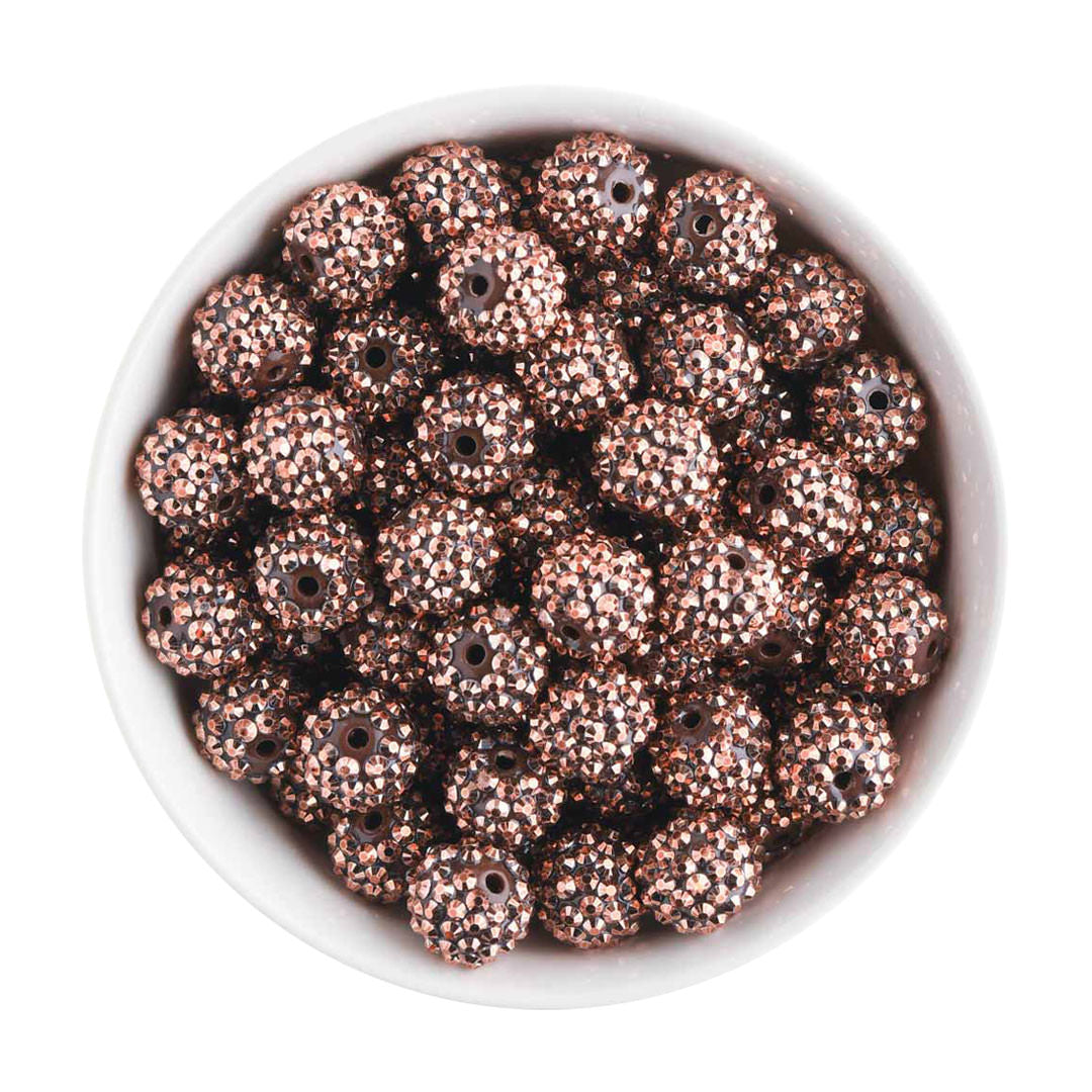 16mm Rhinestone Acrylic Round Beads