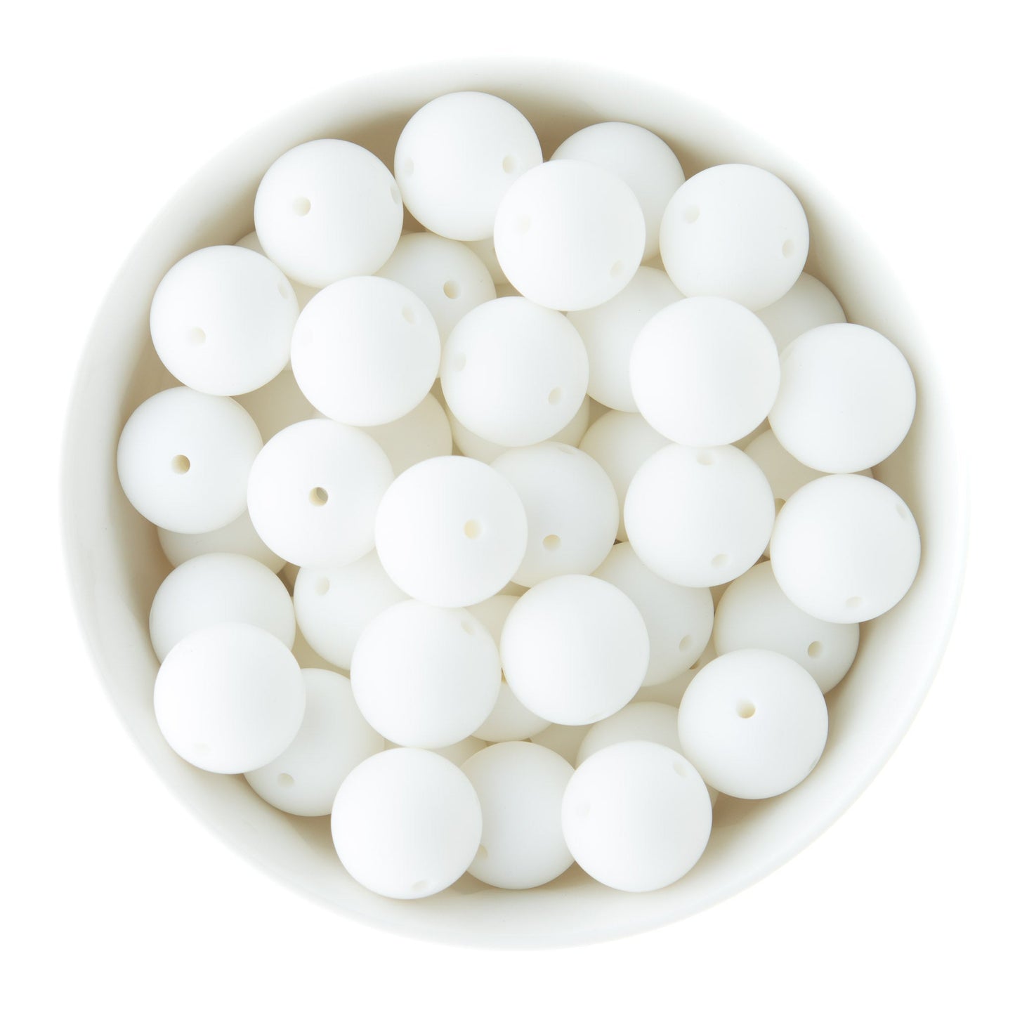 Double Hole Silicone Round Beads