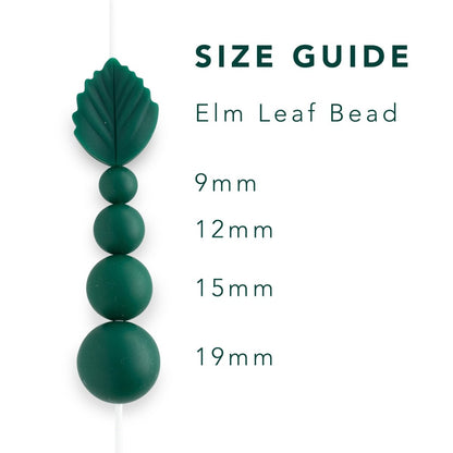 Silicone Beads - Elm Leaves - Cara & Co