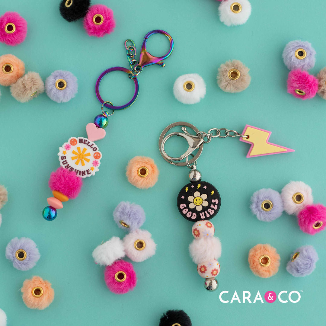 Fuzzy Spacer Beads from Cara & Co Craft Supply