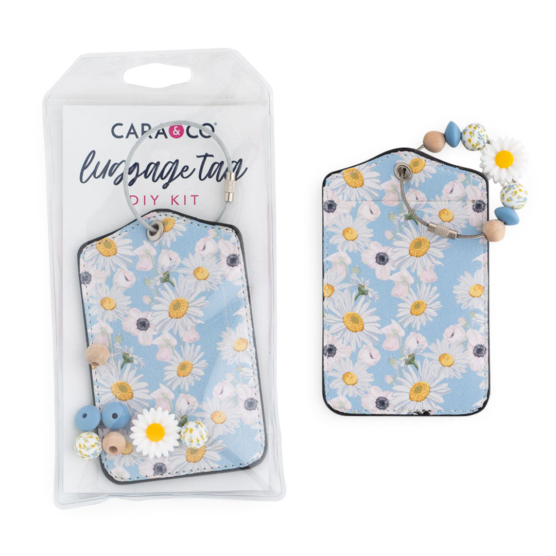 Luggage Tag DIY Kit Field Flowers from Cara & Co Craft Supply