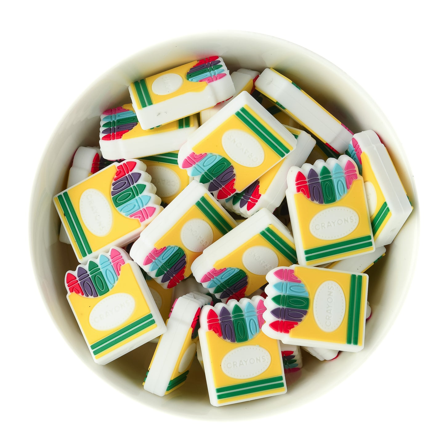 Pencil Crayons Silicone Focal Beads