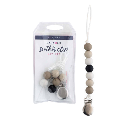 Silicone DIY Kits Creekside Pebbles Pacifier Clip from Cara & Co Craft Supply