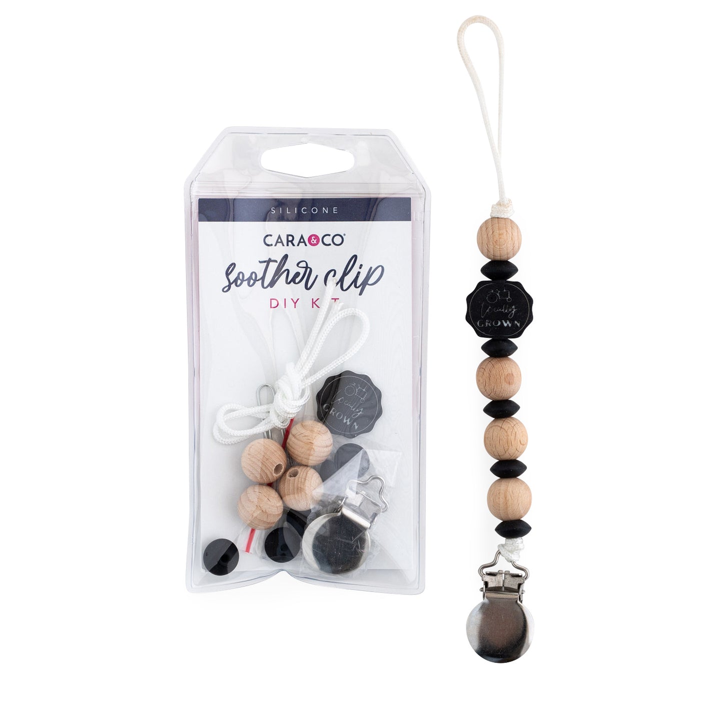 Silicone DIY Kits Locally Grown Pacifier Clip from Cara & Co Craft Supply