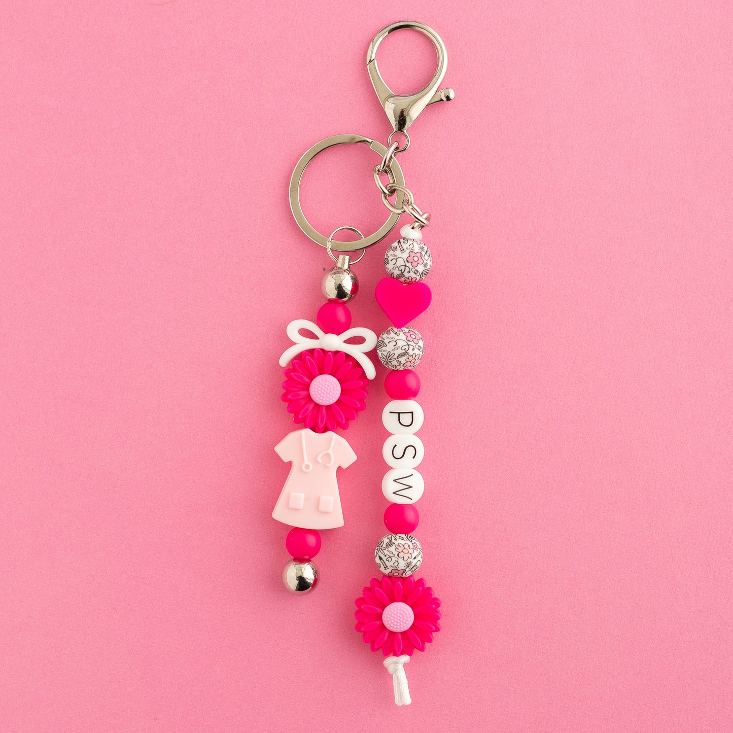 PSW Care Keychain Shop the Image for silicone crafting from Cara & Co crafting supply