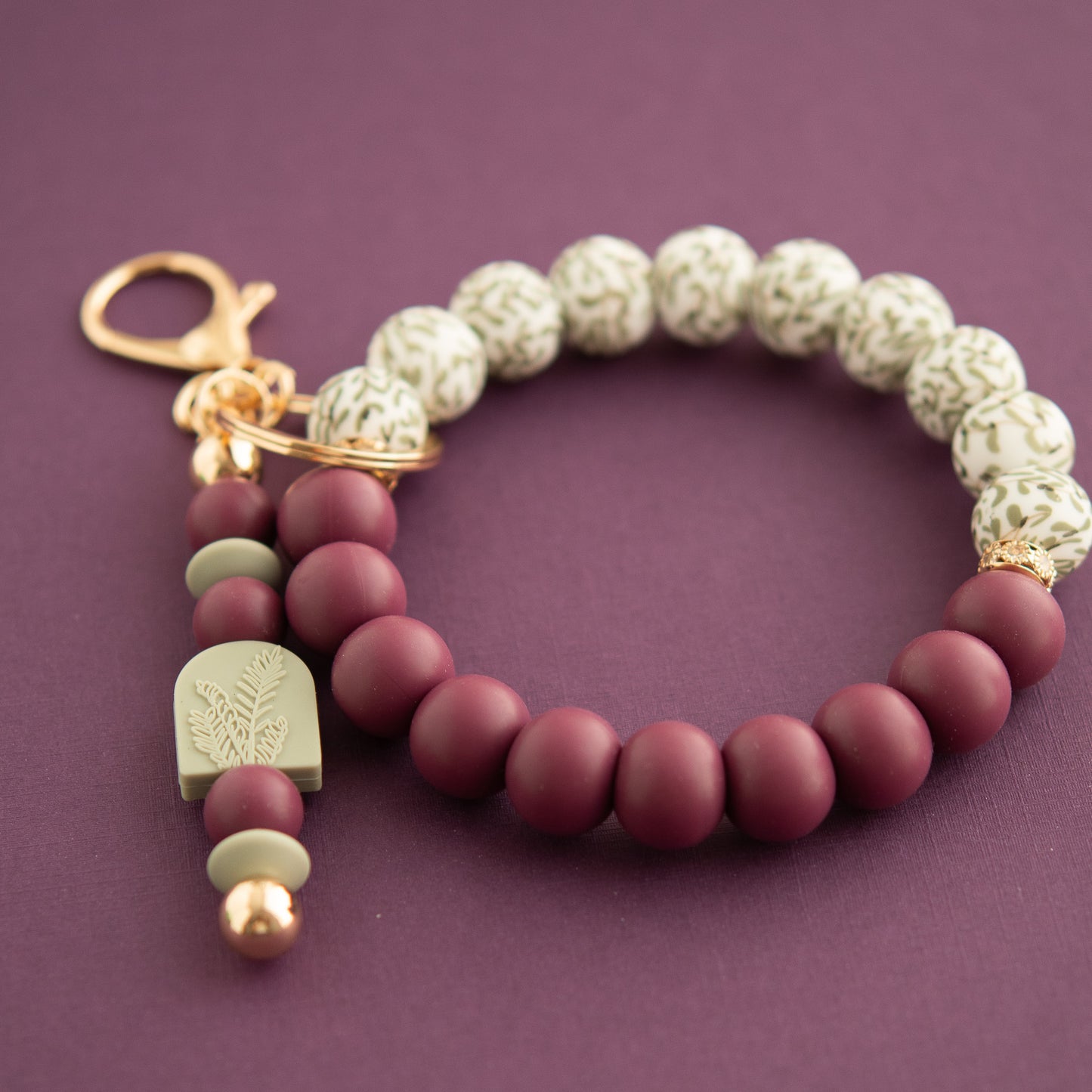 Mulled Berry Wristlet Shop the Image silicone bead crafting from Cara & Co