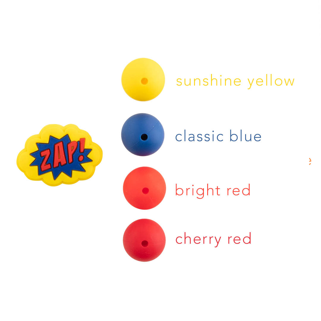 Comic Bubble Silicone Focal Beads