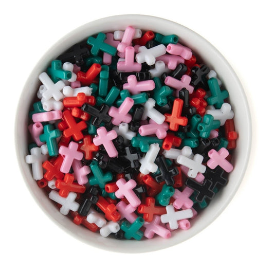 Accent Beads Crosses Black from Cara & Co Craft Supply