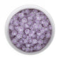 Accent Beads Frosted Flowers Purple from Cara & Co Craft Supply