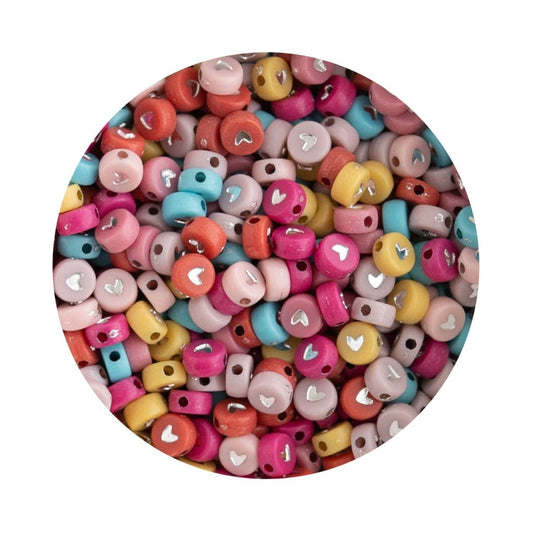Accent Beads Heart - Round Mixed from Cara & Co Craft Supply