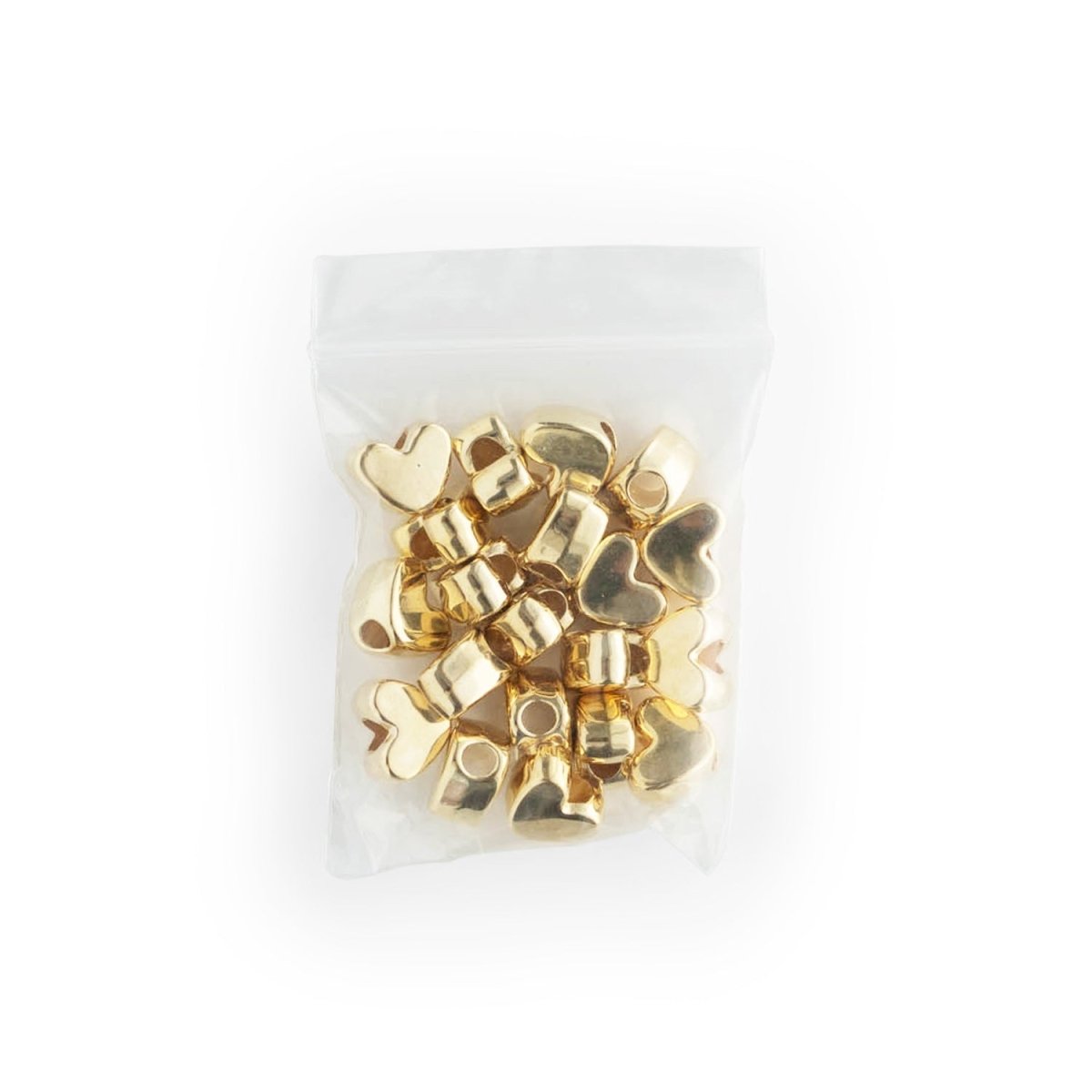 Accent Beads Hearts Gold from Cara & Co Craft Supply