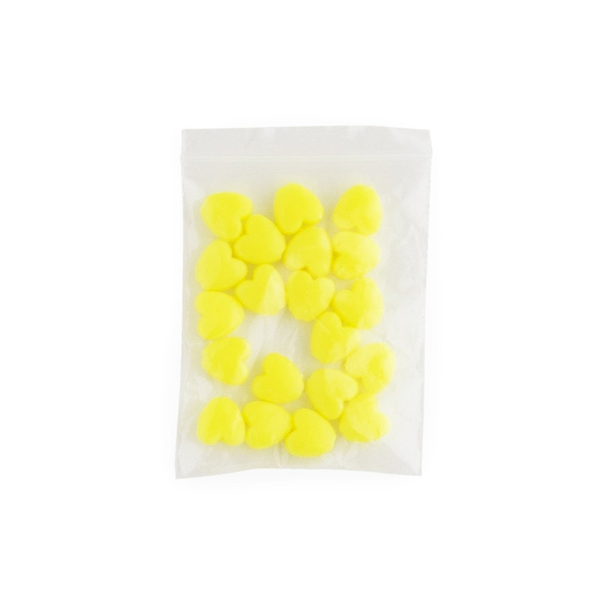 Accent Beads Hearts Mini Yellow from Cara & Co Craft Supply