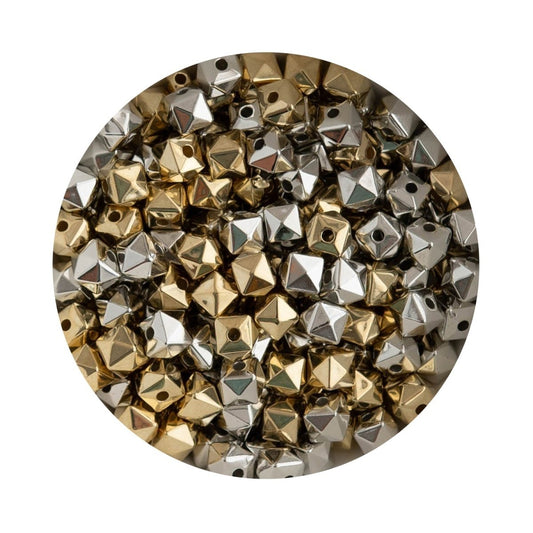 Accent Beads Polyhedrons Gold from Cara & Co Craft Supply