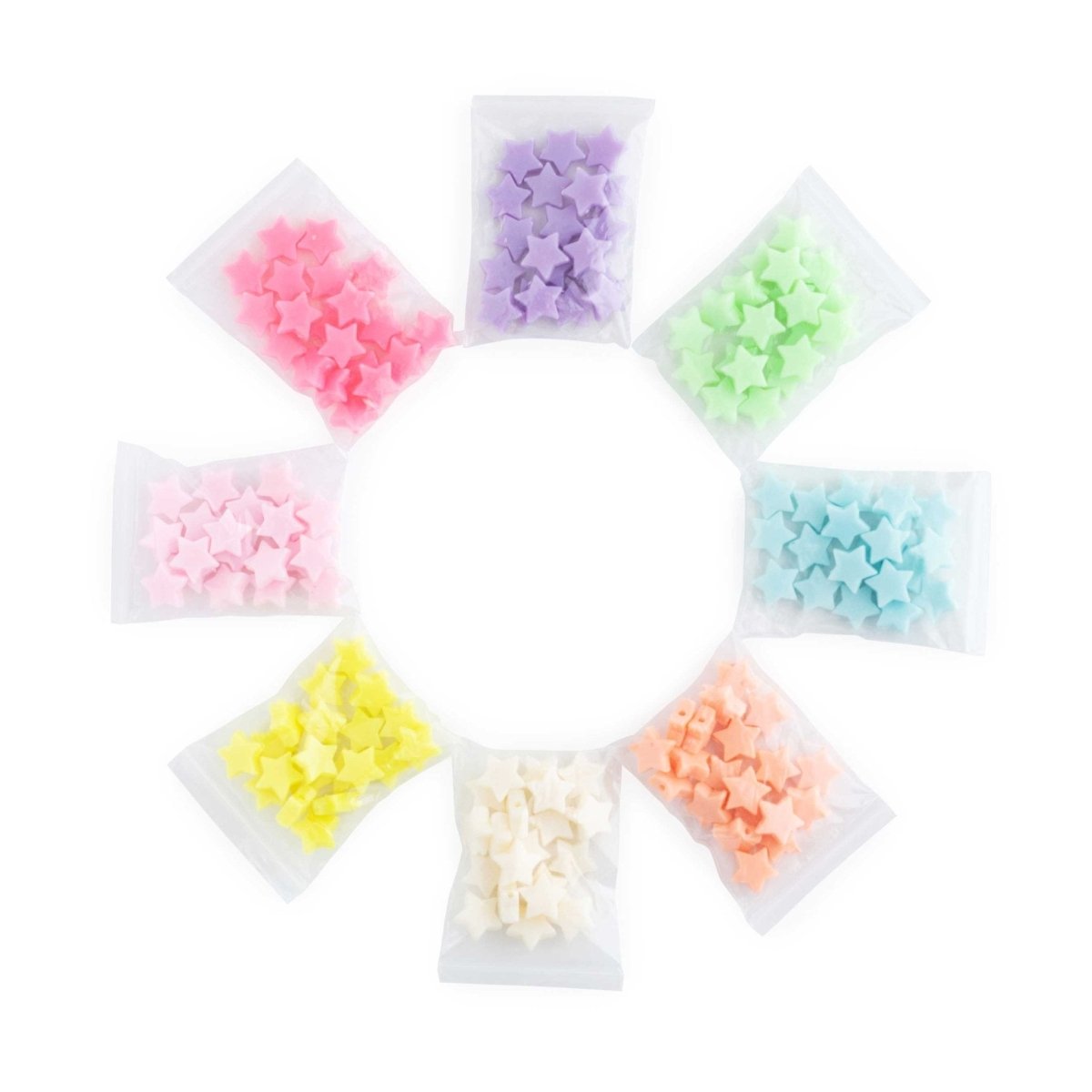 Accent Beads Stars Mini Bubblegum Pink from Cara & Co Craft Supply