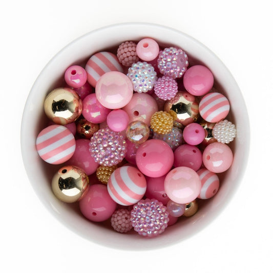 Acrylic Bead Packs Princess Pinks Acrylic from Cara & Co Craft Supply