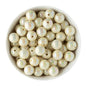 Acrylic Round Beads AB Solid 16mm Cream from Cara & Co Craft Supply