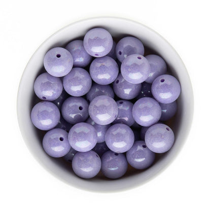 Acrylic Round Beads AB Solid 20mm Light Purple from Cara & Co Craft Supply
