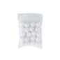 Acrylic Round Beads Matte Metallic 10mm Creamy White from Cara & Co Craft Supply