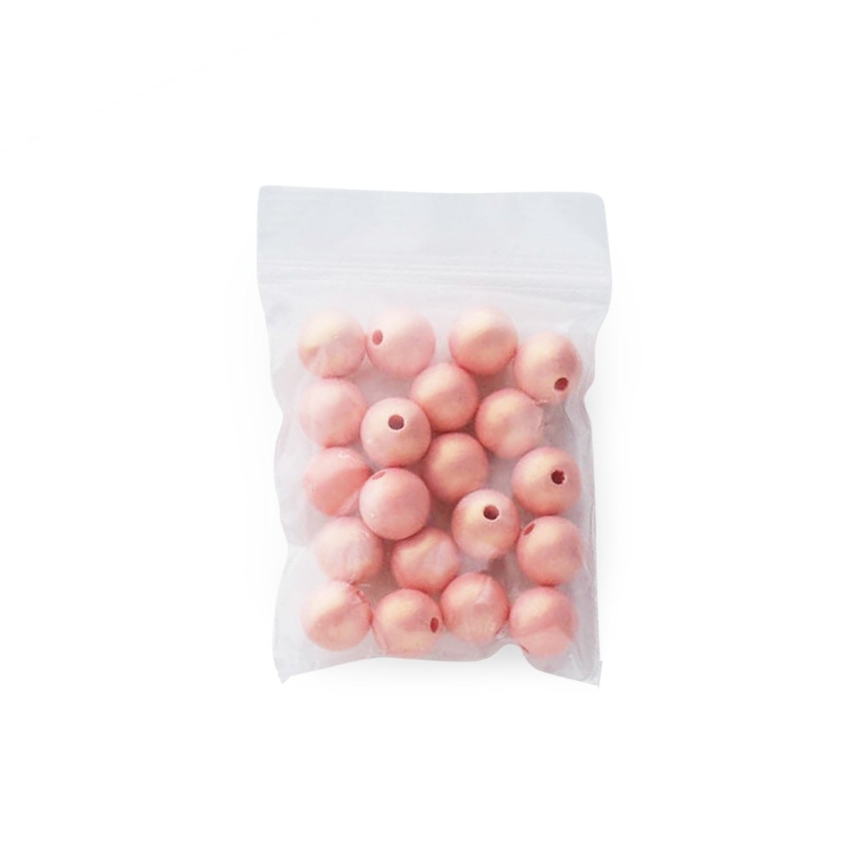 Acrylic Round Beads Matte Metallic 10mm Peach from Cara & Co Craft Supply