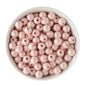 Acrylic Round Beads Matte Metallic 12mm Pink from Cara & Co Craft Supply