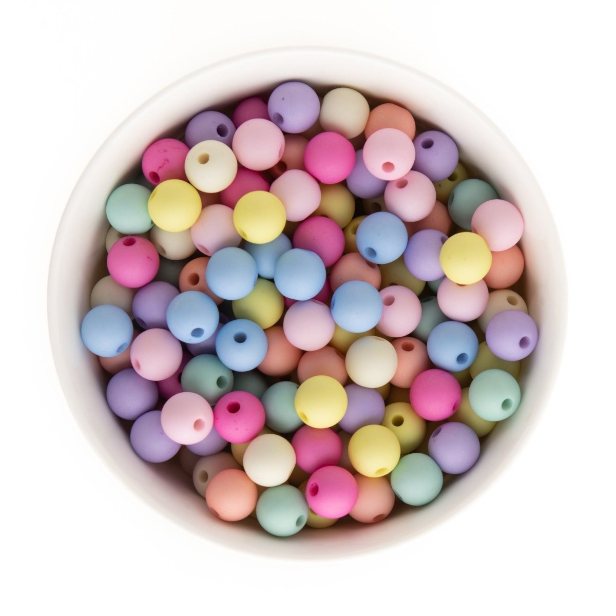 Acrylic Round Beads Matte Solid 12mm Bubblegum Pink from Cara & Co Craft Supply