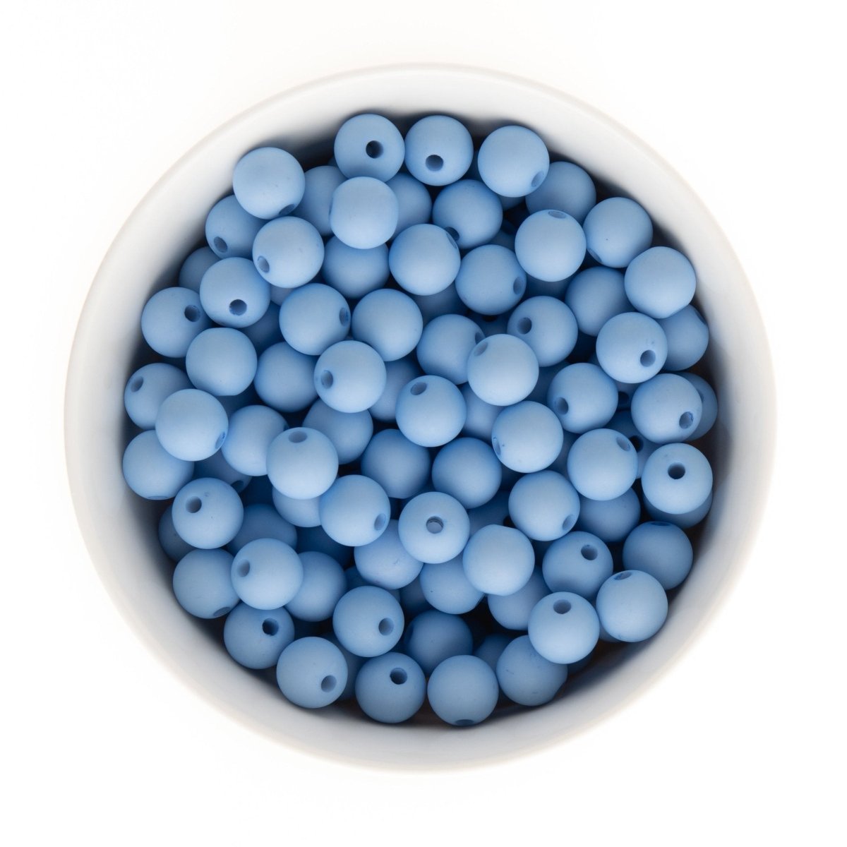 Acrylic Round Beads Matte Solid 12mm Light Blue from Cara & Co Craft Supply