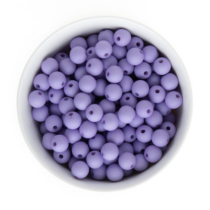Acrylic Round Beads Matte Solid 12mm Light Purple from Cara & Co Craft Supply