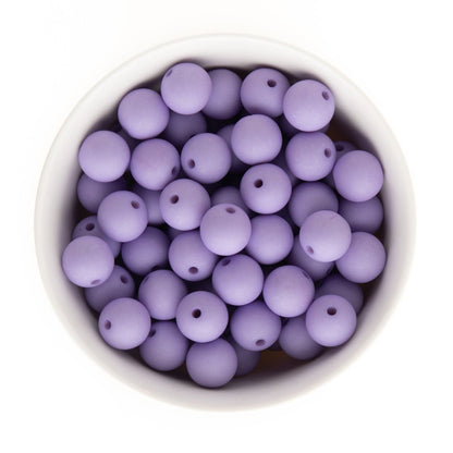 Acrylic Round Beads Matte Solid 16mm Light Purple from Cara & Co Craft Supply