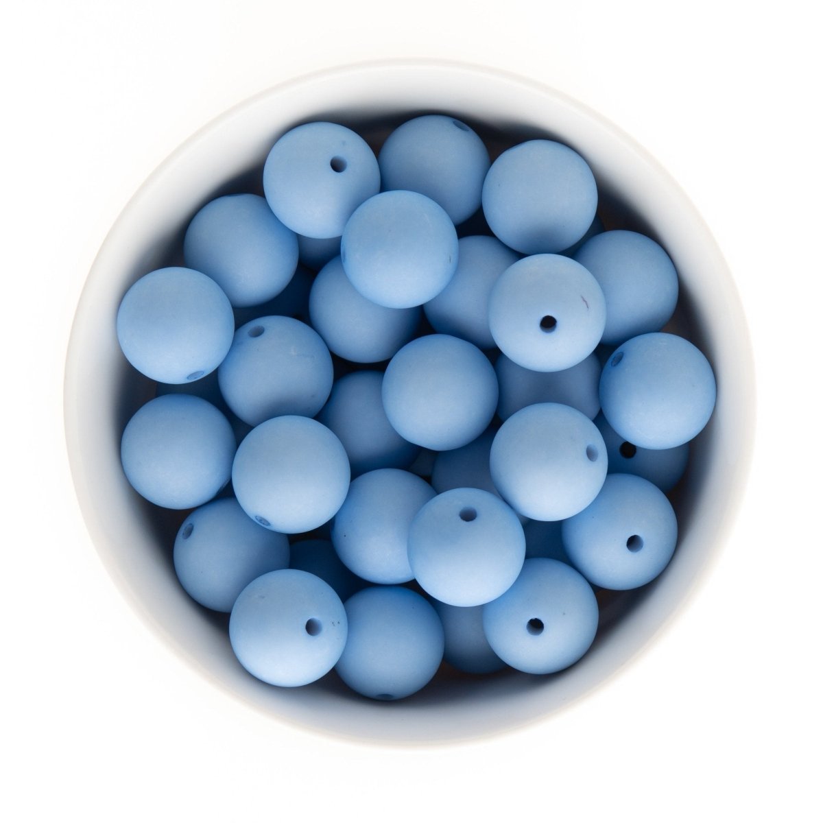 Acrylic Round Beads Matte Solid 20mm Light Blue from Cara & Co Craft Supply